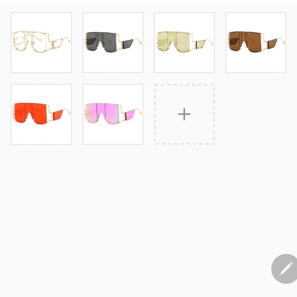 2FOR$30 BRAND NEW TRANSPARENT LENS  GOLD FLAT TOP FRAME SUNGLASSES +Case - Picture 5 of 5